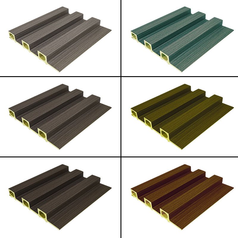 Reasonable Price Low Price 3D Wood Veneer Fluted Cladding Wpc Decor Wall Panel Board For Indoor Tv Background Wall Decoration