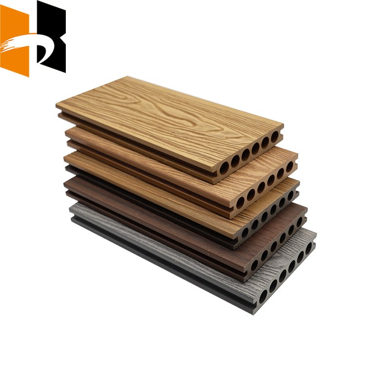WPC Outdoor Decking Flooring Wood Plastic Composite Deck Boards For Used