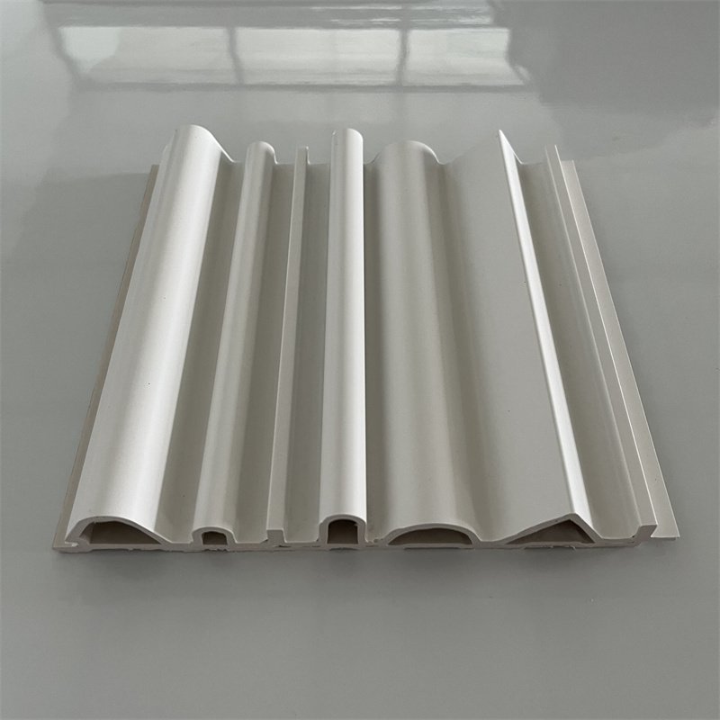 Home Interior Fluted WPC Wall Panel Wooden Wall Slat Panel Cladding Board