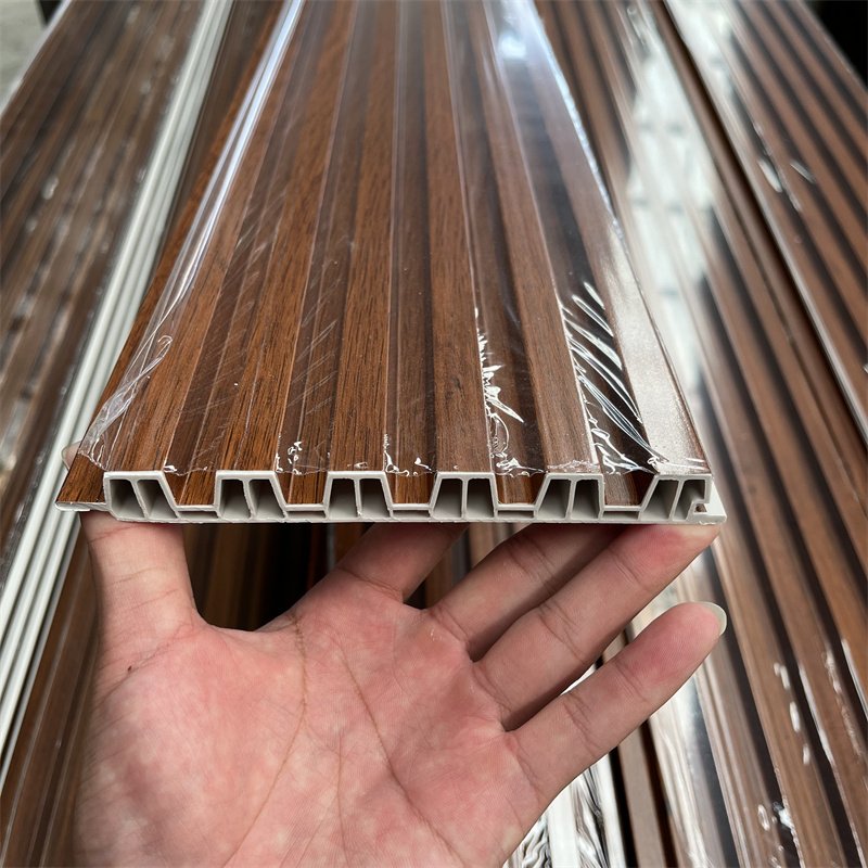 Home Interior Fluted WPC Wall Panel Wooden Wall Slat Panel Cladding Board
