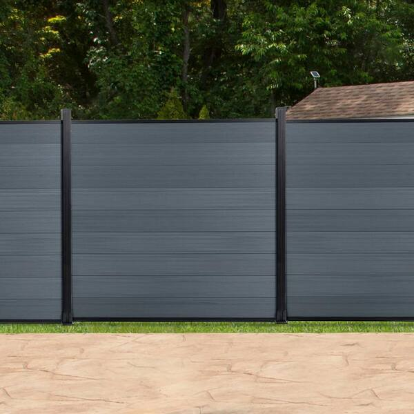 Popular Wood Plastic Composite Garden Fence Panel Post Outdoor Decoration Privacy Slat Wall WPC ASA Fence Board