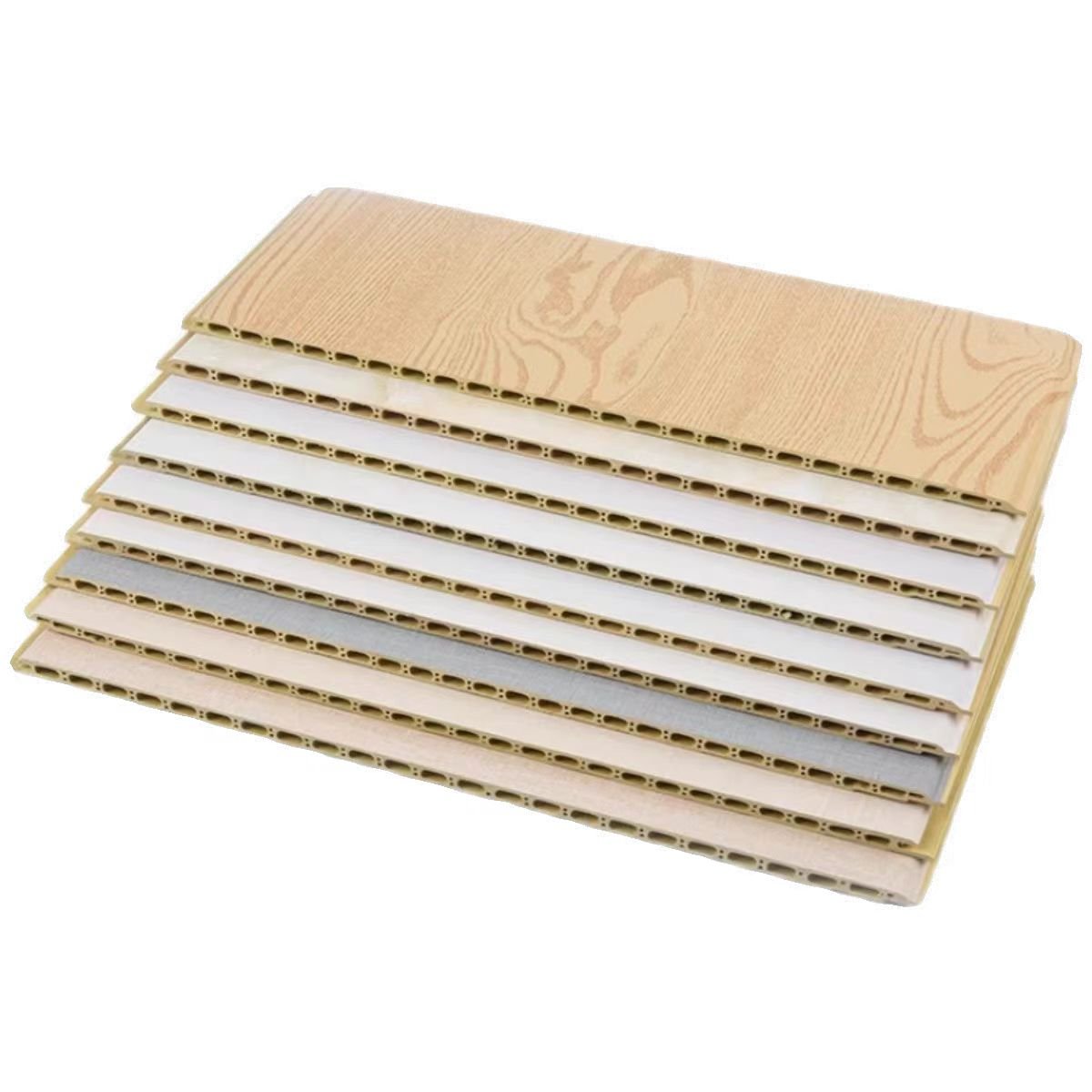 Interior decor Cladding PVC wall boards Bamboo Fiber materials decorative Wall Panels
