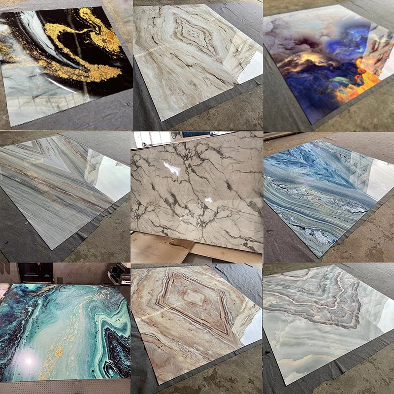 China factory direct sales interior decoration easy installation light luxury new style PVC board fireproof panel