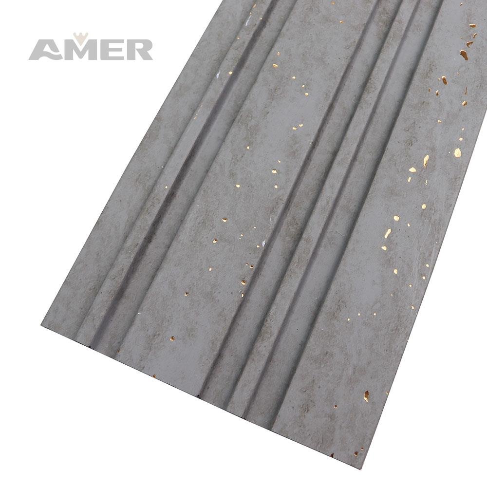 Amer Factory Price Waterproof 122mm Width Wall Panel Boards Wall Panels Interior Home Decoration