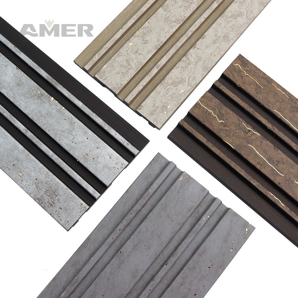 Amer Factory Price Waterproof 122mm Width Wall Panel Boards Wall Panels Interior Home Decoration
