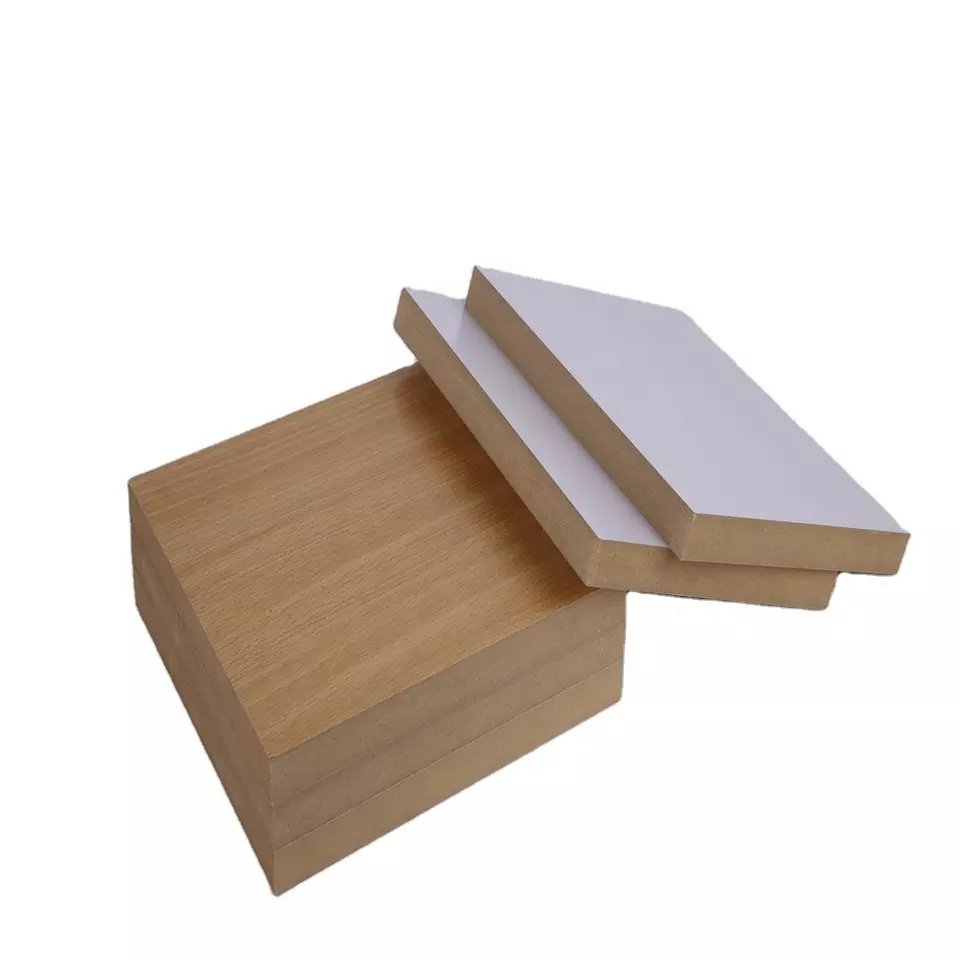 1220x2440mm warm white 18mm Melamine veneer Mdf melamine laminated mdf boards Melamine fiberboard