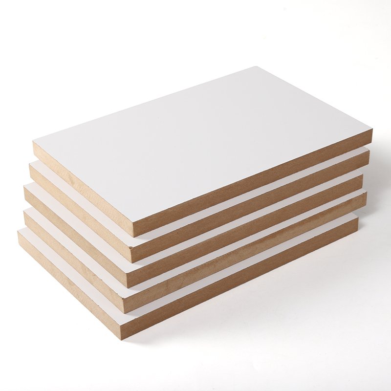 1220x2440mm warm white 18mm Melamine veneer Mdf melamine laminated mdf boards Melamine fiberboard