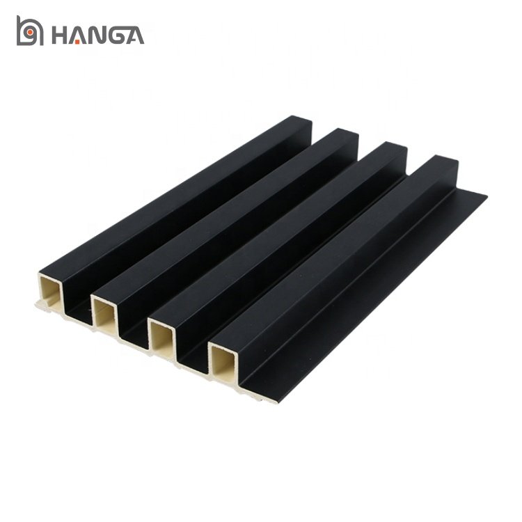 Crack Resistance Decoration Tv Grille Background Home Decor Wood Plastic Composite Wpc Boards Fluted Panel Wall