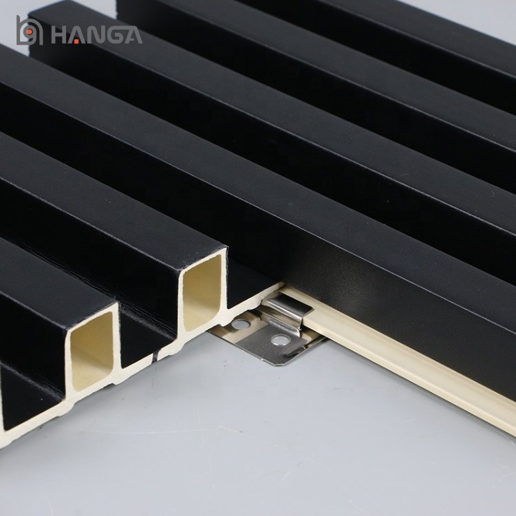 Crack Resistance Decoration Tv Grille Background Home Decor Wood Plastic Composite Wpc Boards Fluted Panel Wall