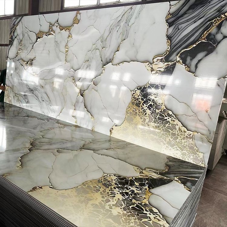 UV PVC Marble Sheet marble board wall panel alternative 3mm For Wall Decoration