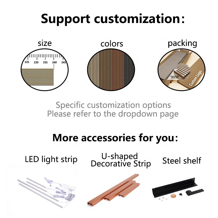 Goodsound Wood Akupanel Soundproof Board Insulation PET Home Decor Sound Absorption Mdf Acoustic Wall Panels for Living Room