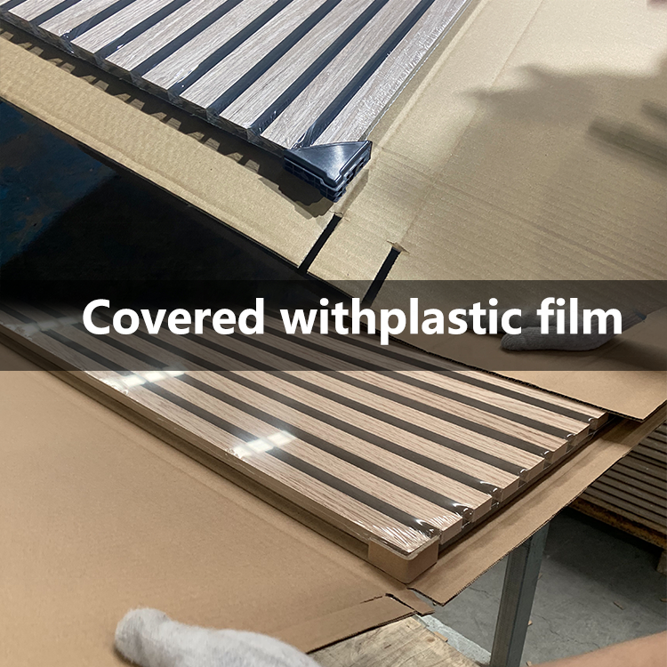 Goodsound Wood Akupanel Soundproof Board Insulation PET Home Decor Sound Absorption Mdf Acoustic Wall Panels for Living Room