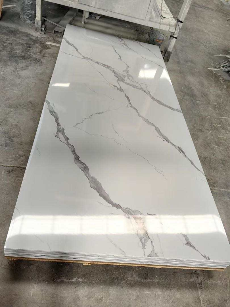 Good Quality Fire Proof Marble Wall Panel Indoor Decorate Living Room SPC Wall Panel Pvc Wall Panel Marble