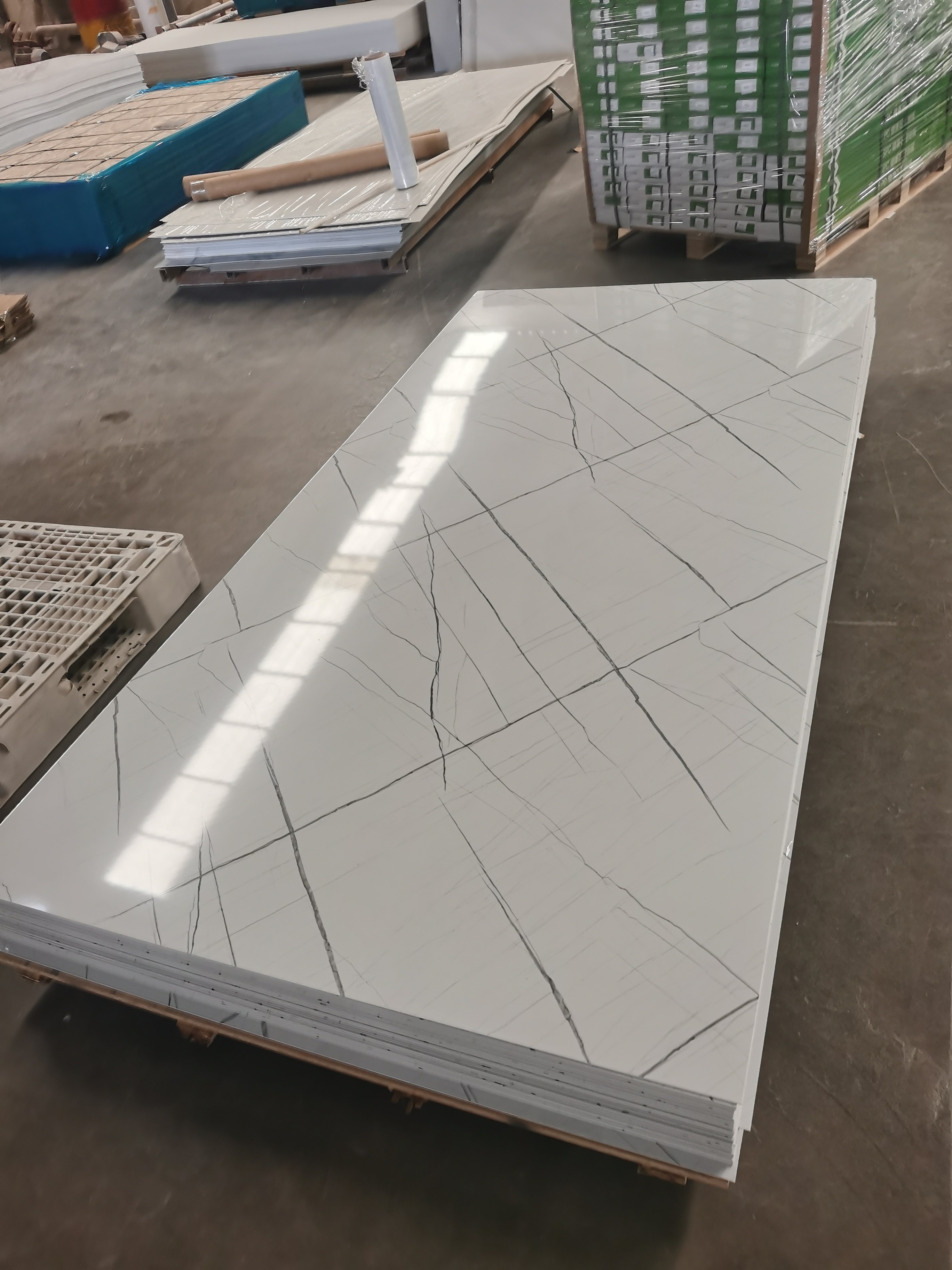 Good Quality Fire Proof Marble Wall Panel Indoor Decorate Living Room SPC Wall Panel Pvc Wall Panel Marble