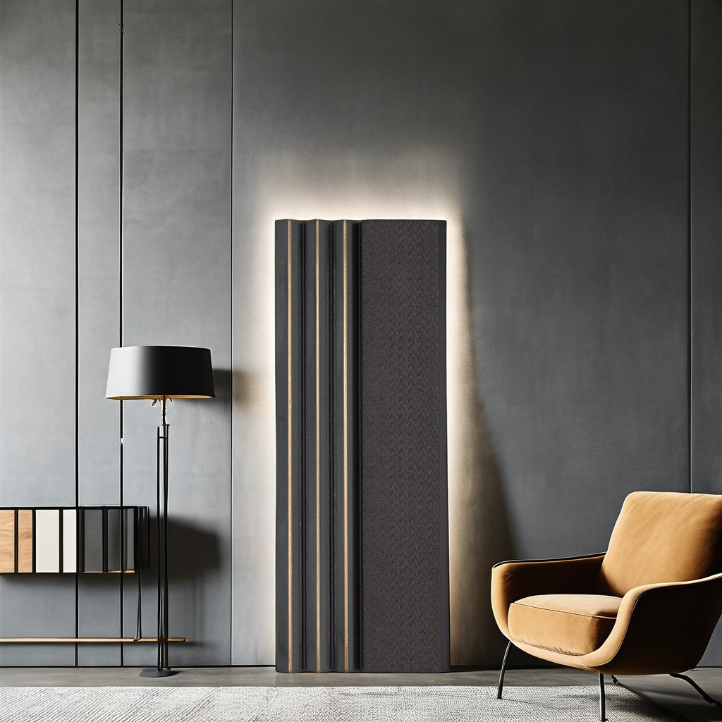 Hottest Eco-Friendly Easy Installation Wall Decoration PS Wall Panel Charcoal Louvers Indoor Hotel Office Bamboo 1-Year
