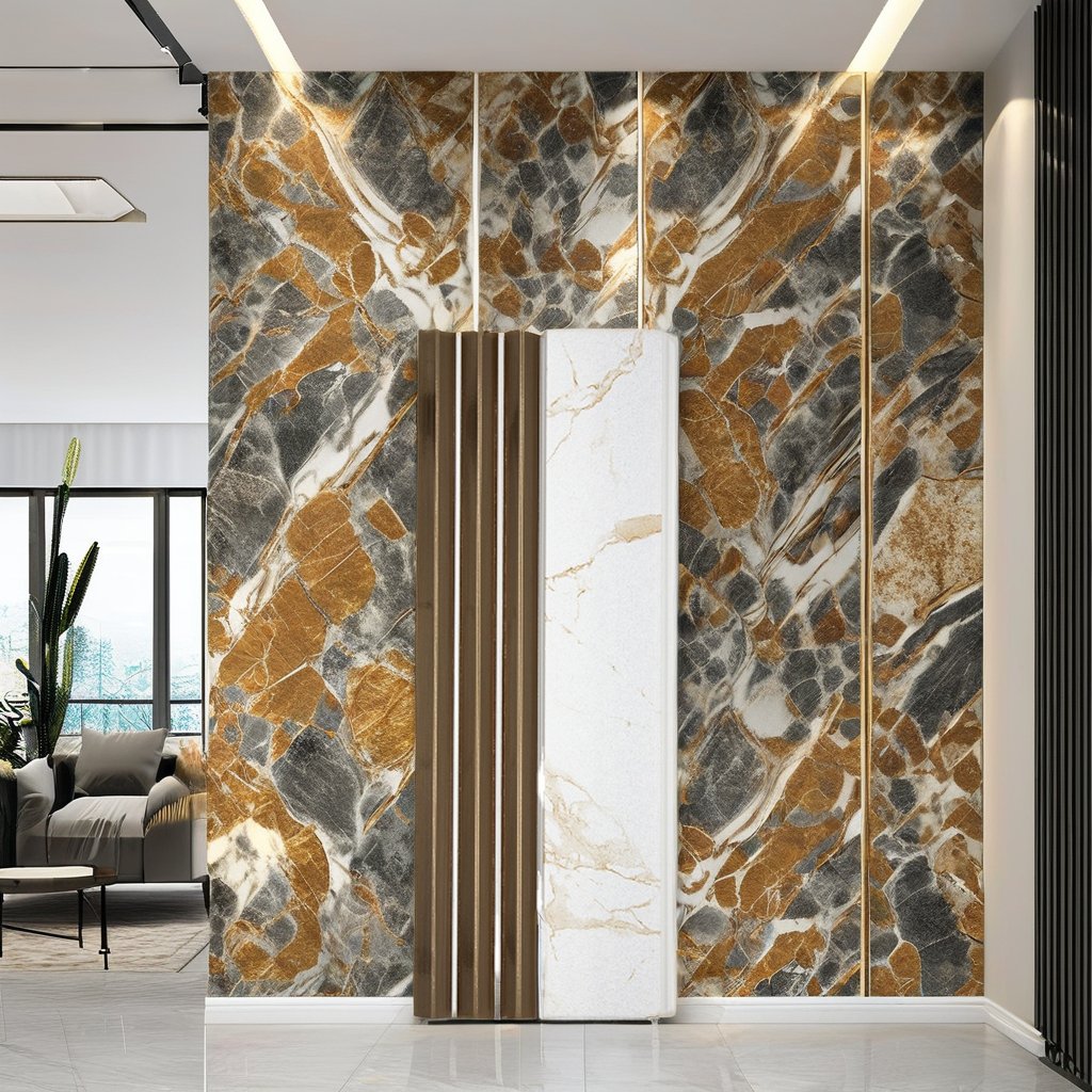 Hottest Eco-Friendly Easy Installation Wall Decoration PS Wall Panel Charcoal Louvers Indoor Hotel Office Bamboo 1-Year