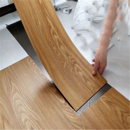 High Quality Waterproof Non-Toxic Vinyl Base Board Self Adhesive Plastic Floor Covering Decoration Tile Stickers Lvt Floor