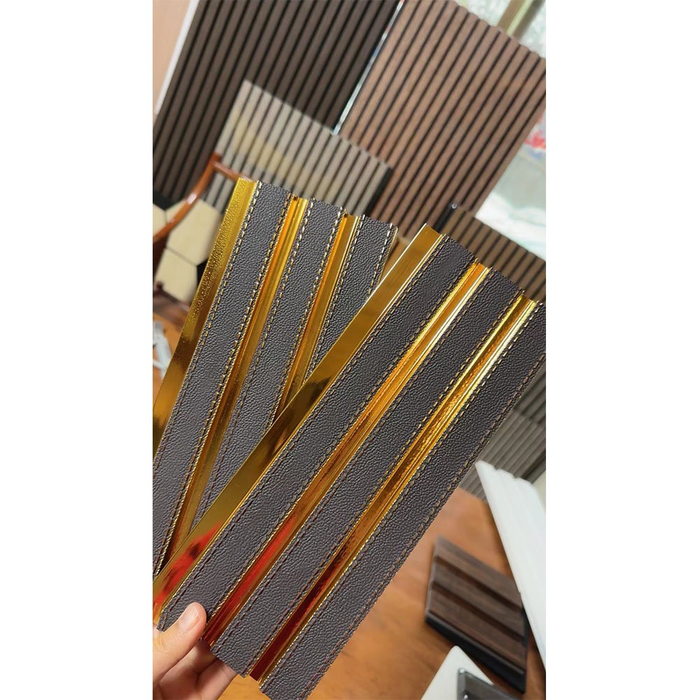 Longtime Factory price waterproof wall panel decorative wall-cladding board PS wall panel decorative gold