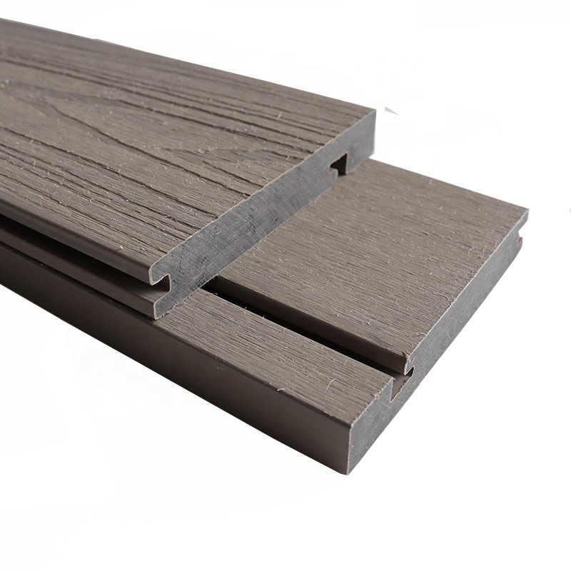 WPC M type half Solid boards co-extrusion waterproof composite wood decking stair steps tread wpc outdoor floor exterior terrace