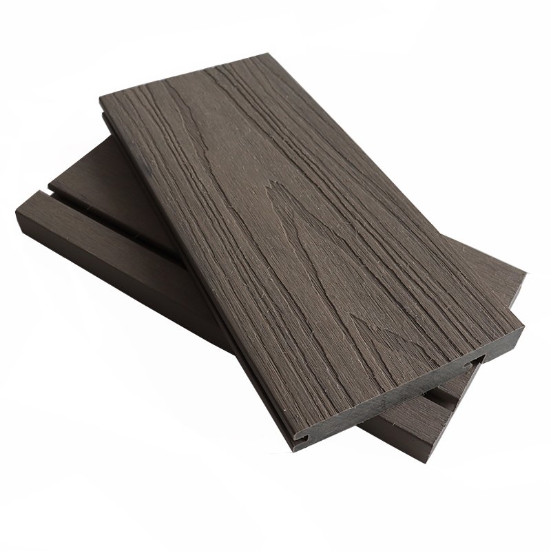 WPC M type half Solid boards co-extrusion waterproof composite wood decking stair steps tread wpc outdoor floor exterior terrace