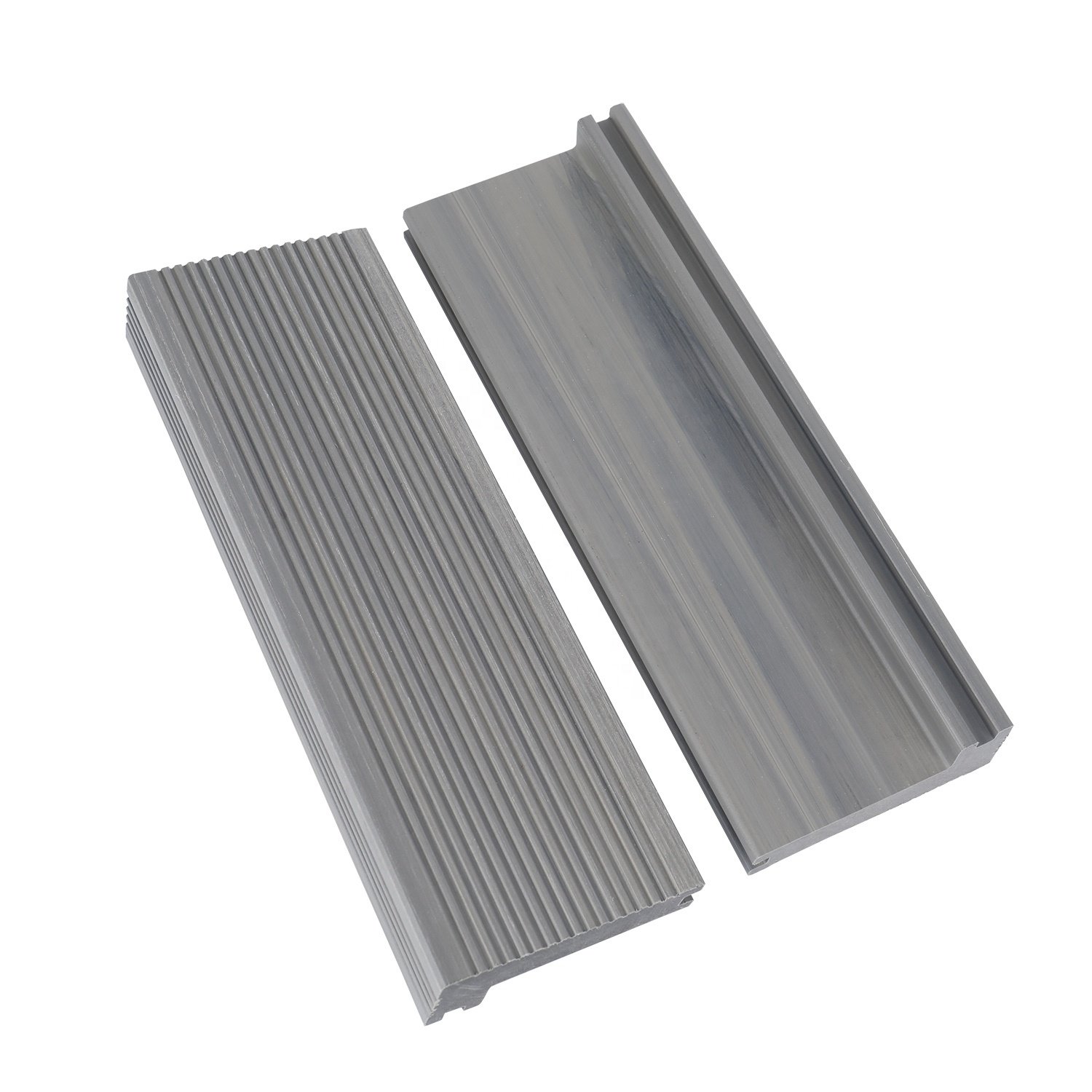 WPC M type half Solid boards co-extrusion waterproof composite wood decking stair steps tread wpc outdoor floor exterior terrace