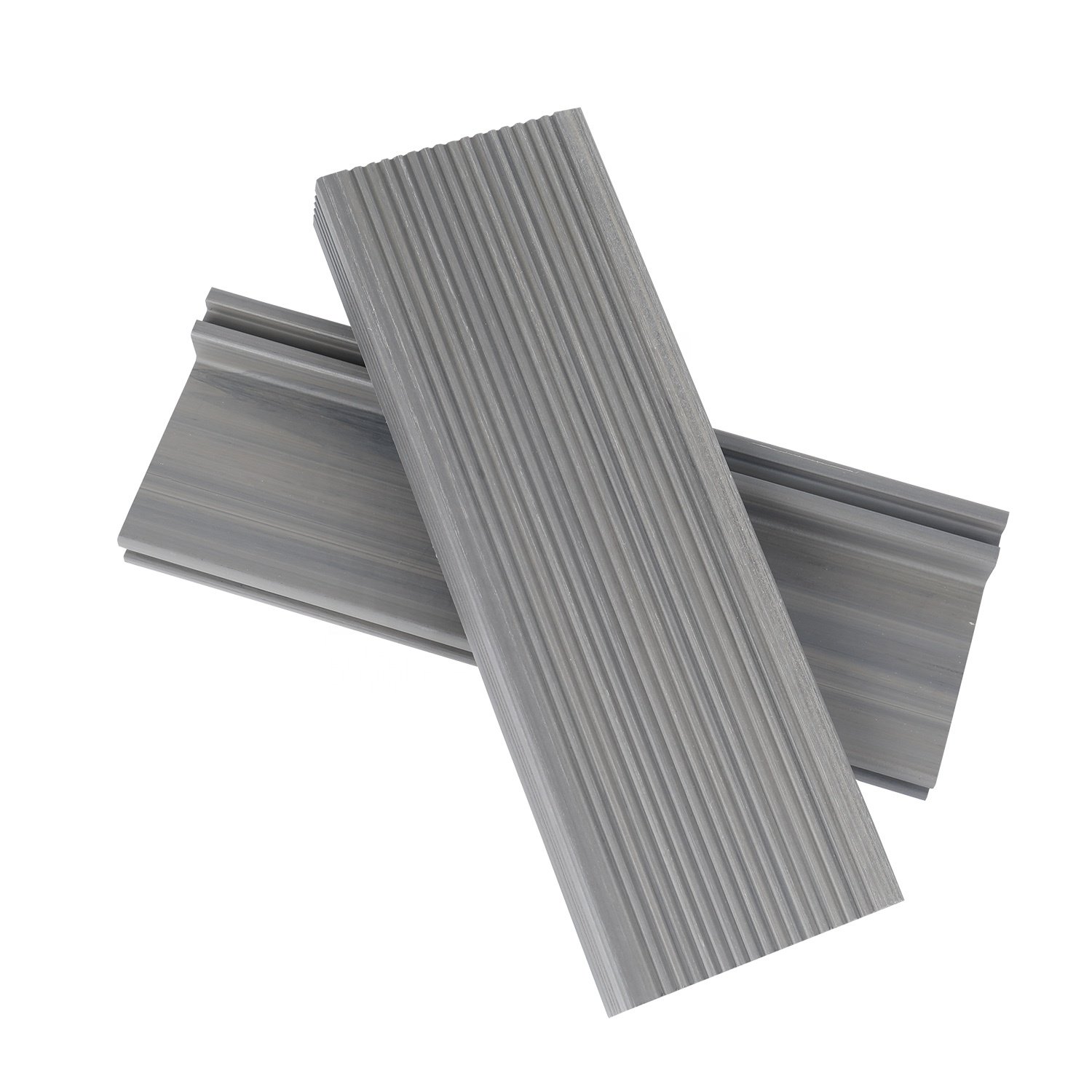 WPC M type half Solid boards co-extrusion waterproof composite wood decking stair steps tread wpc outdoor floor exterior terrace
