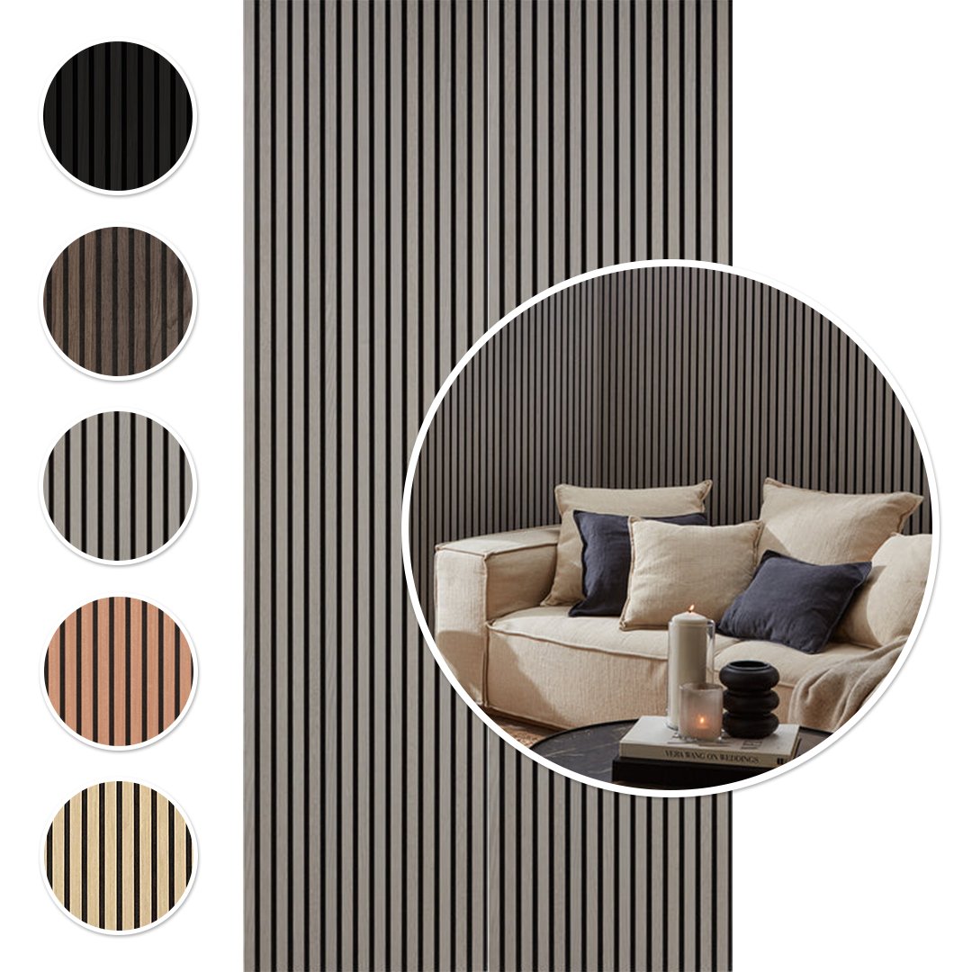 KASARO Decorative Wall boards Wood Soundproof Wall Slat Wood Felt Acoustic Panel For SuperMarket Decoration