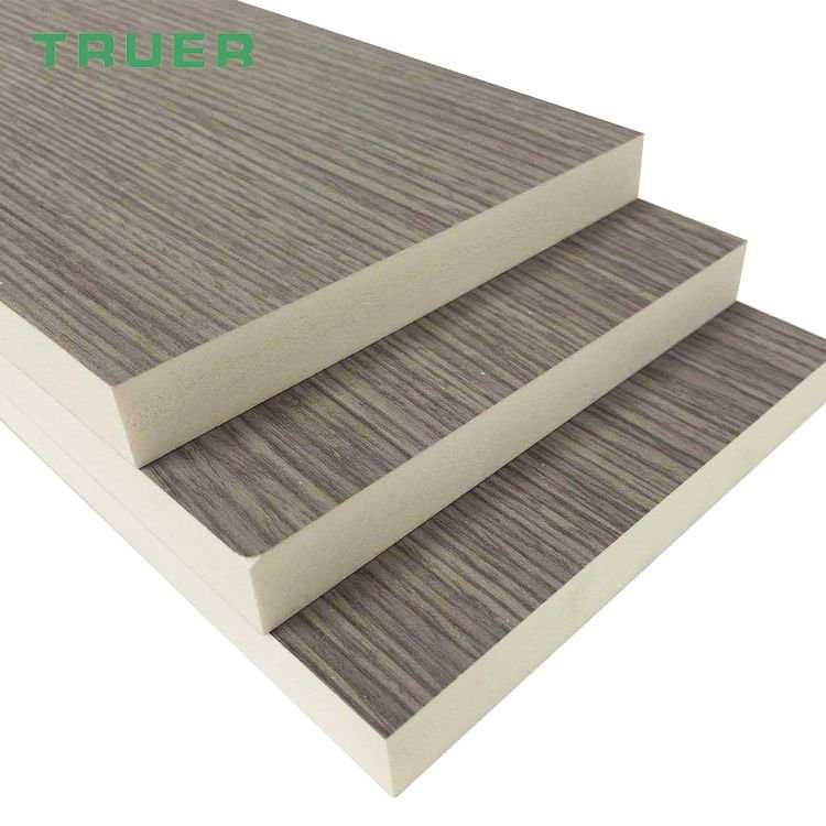 laminated pvc kitchen door panels wear resistant fireproof fire retardant interior decorative PVC board for kitchen cabinet