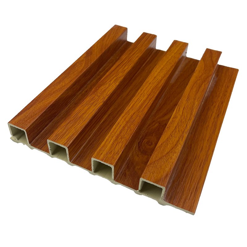 Factory Direct Wpc Wall Panel Wood Plastic Wpc Slat Cladding Fluted Indoor Wall Panel For Interior Decoration