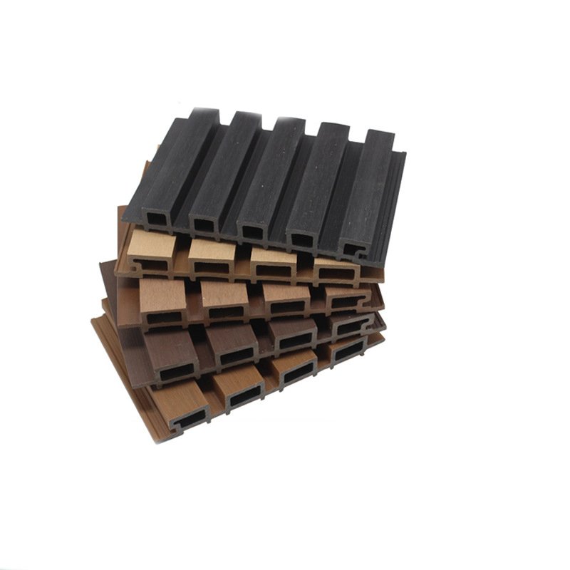 Factory Direct Wpc Wall Panel Wood Plastic Wpc Slat Cladding Fluted Indoor Wall Panel For Interior Decoration