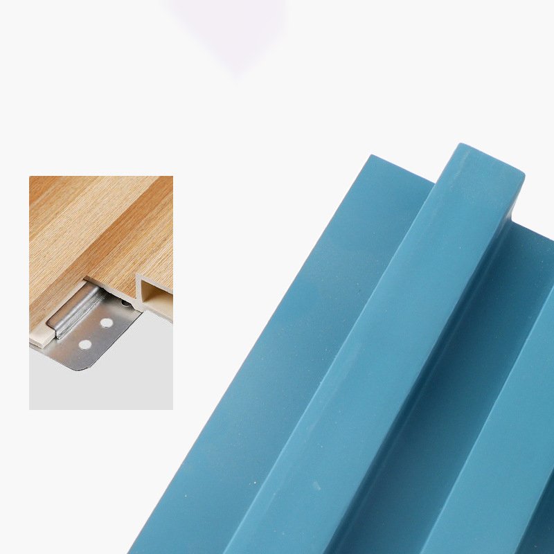 Factory Direct Wpc Wall Panel Wood Plastic Wpc Slat Cladding Fluted Indoor Wall Panel For Interior Decoration
