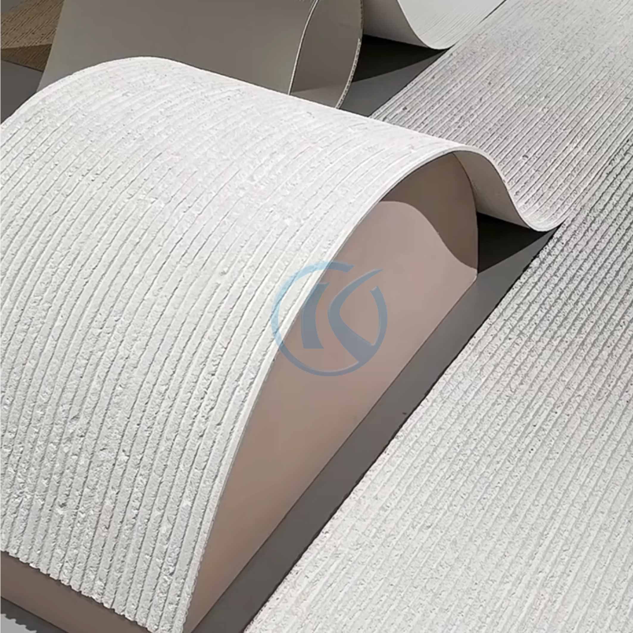 Natural Stone Texture Decoration Wall Board Tiles Interior Exterior Flexible 4mm MCM Soft Square Linear Line Stone Wall Panels