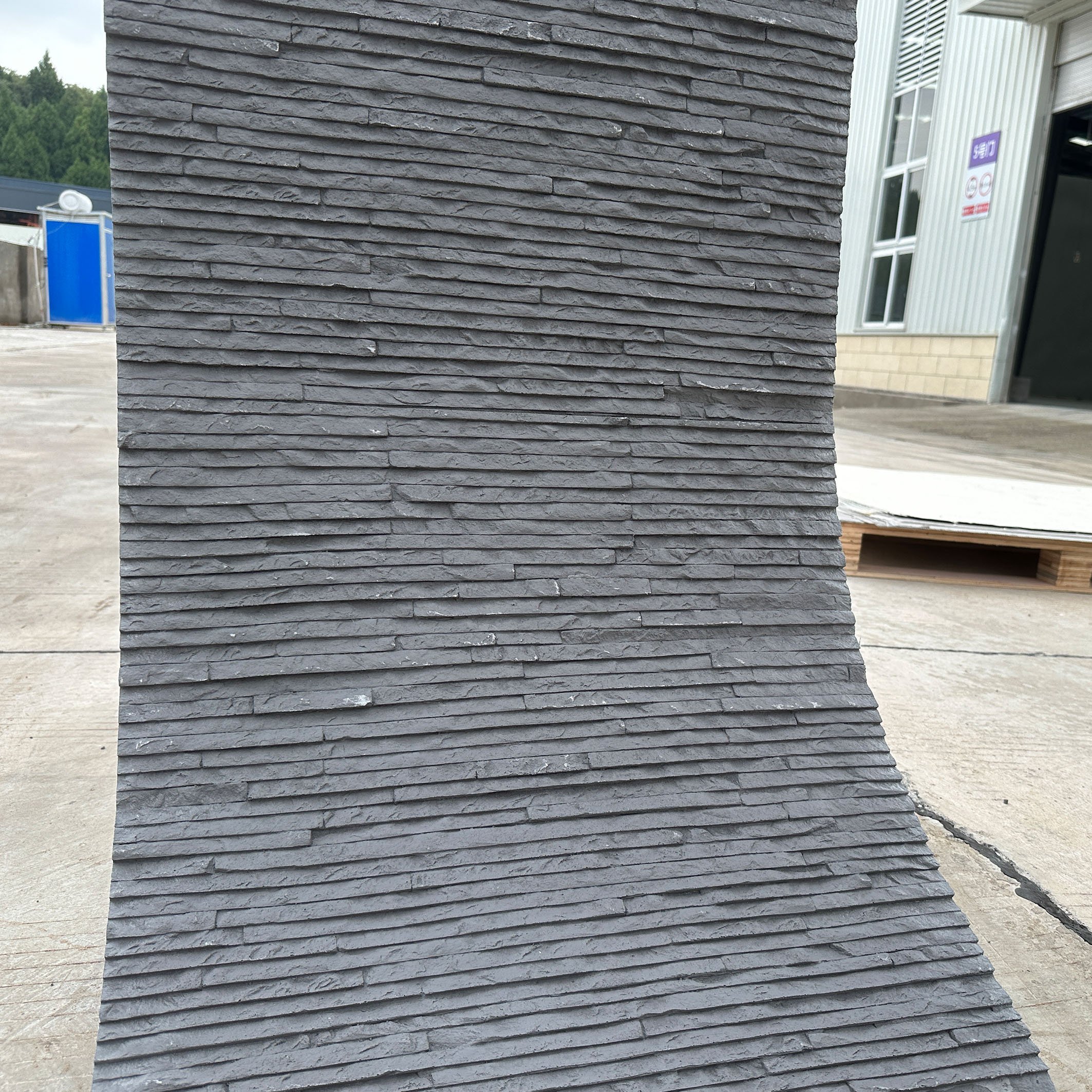 Natural Stone Texture Decoration Wall Board Tiles Interior Exterior Flexible 4mm MCM Soft Square Linear Line Stone Wall Panels
