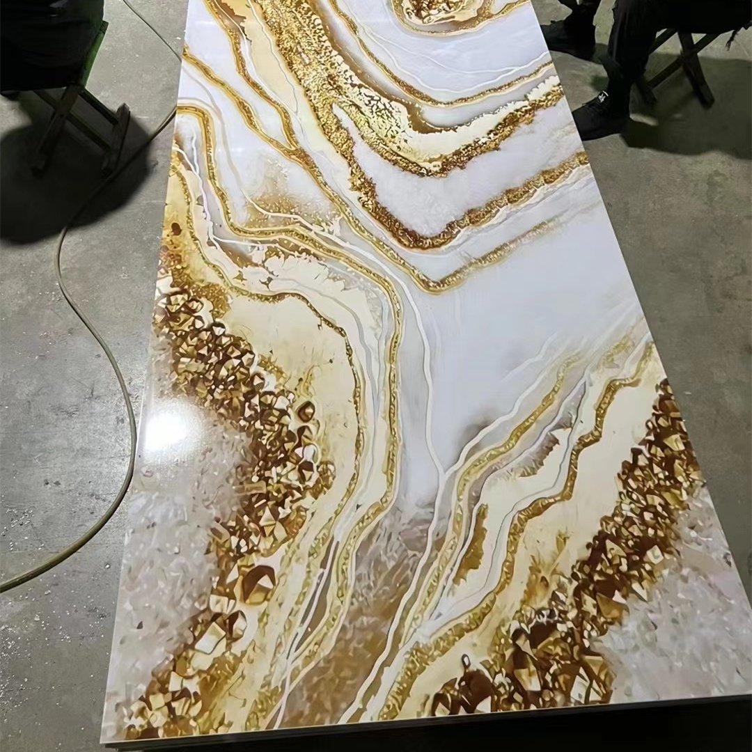 Cheap Price Uv Marble Sheet uv Panels Wall Interior Panel Pvc Uv Marble Sheet for home wall decoration