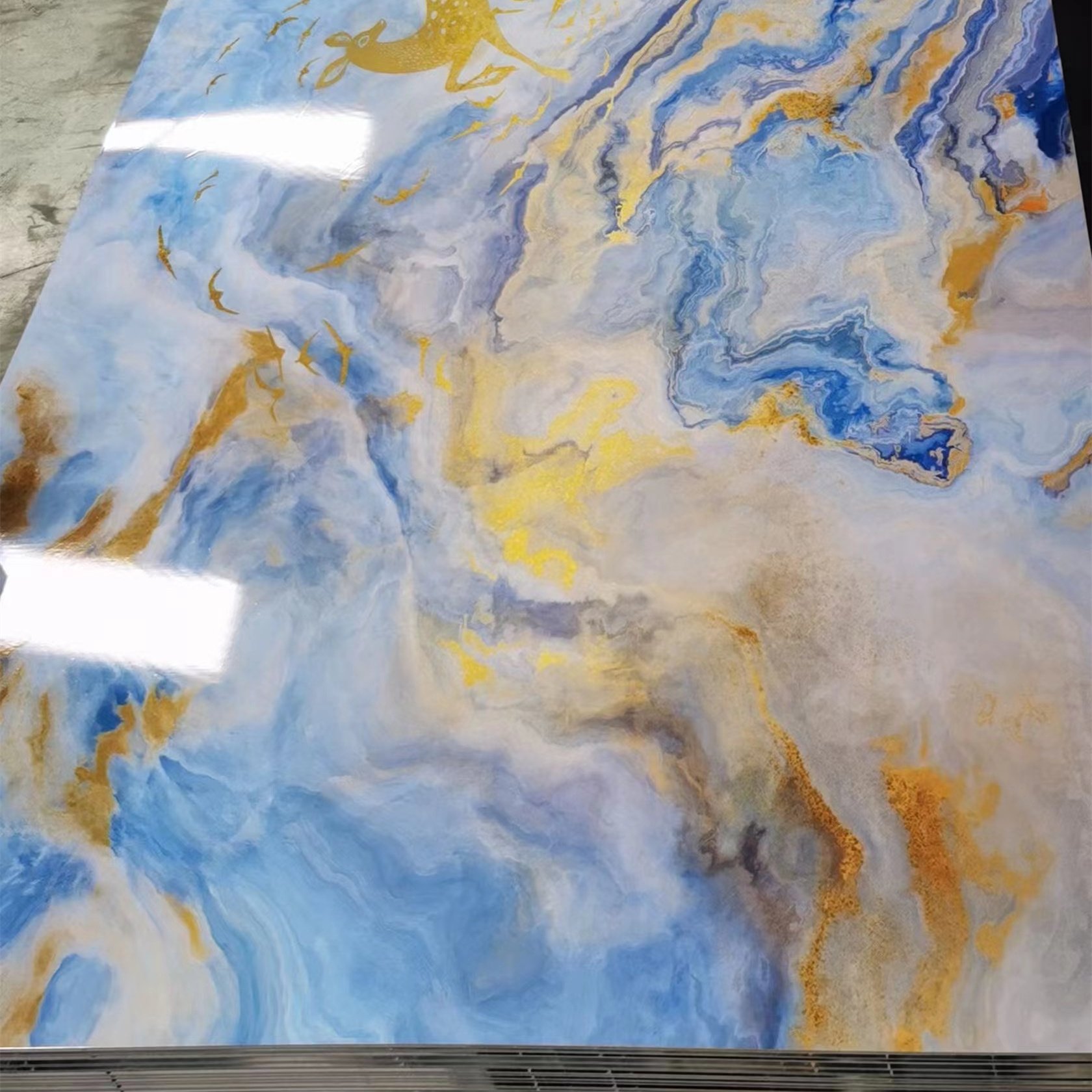 Cheap Price Uv Marble Sheet uv Panels Wall Interior Panel Pvc Uv Marble Sheet for home wall decoration