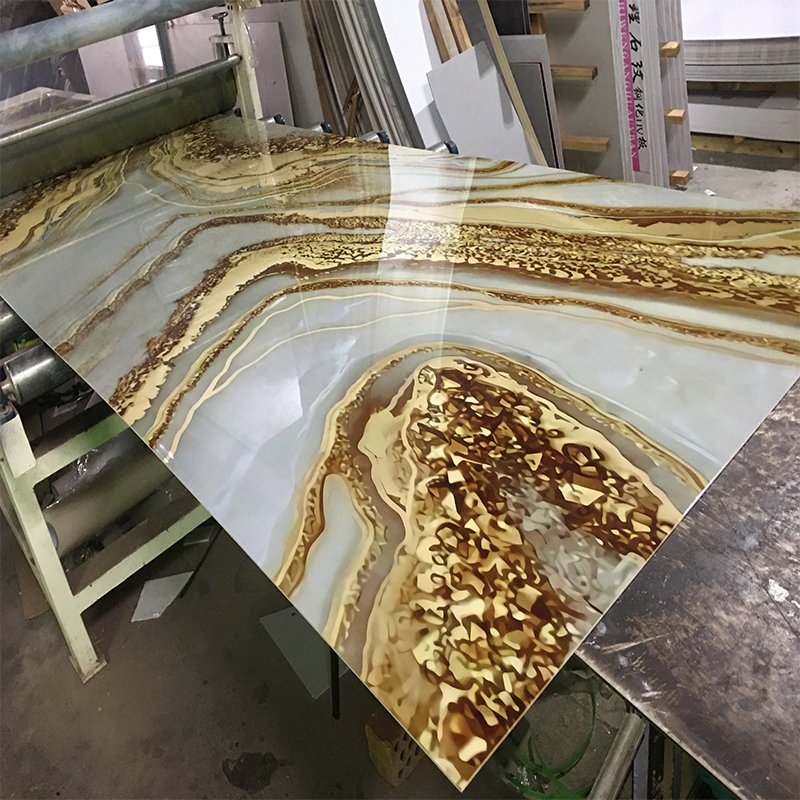 PVC marble wall panels can be customized color marble sheet & other panels for mall and home decoration