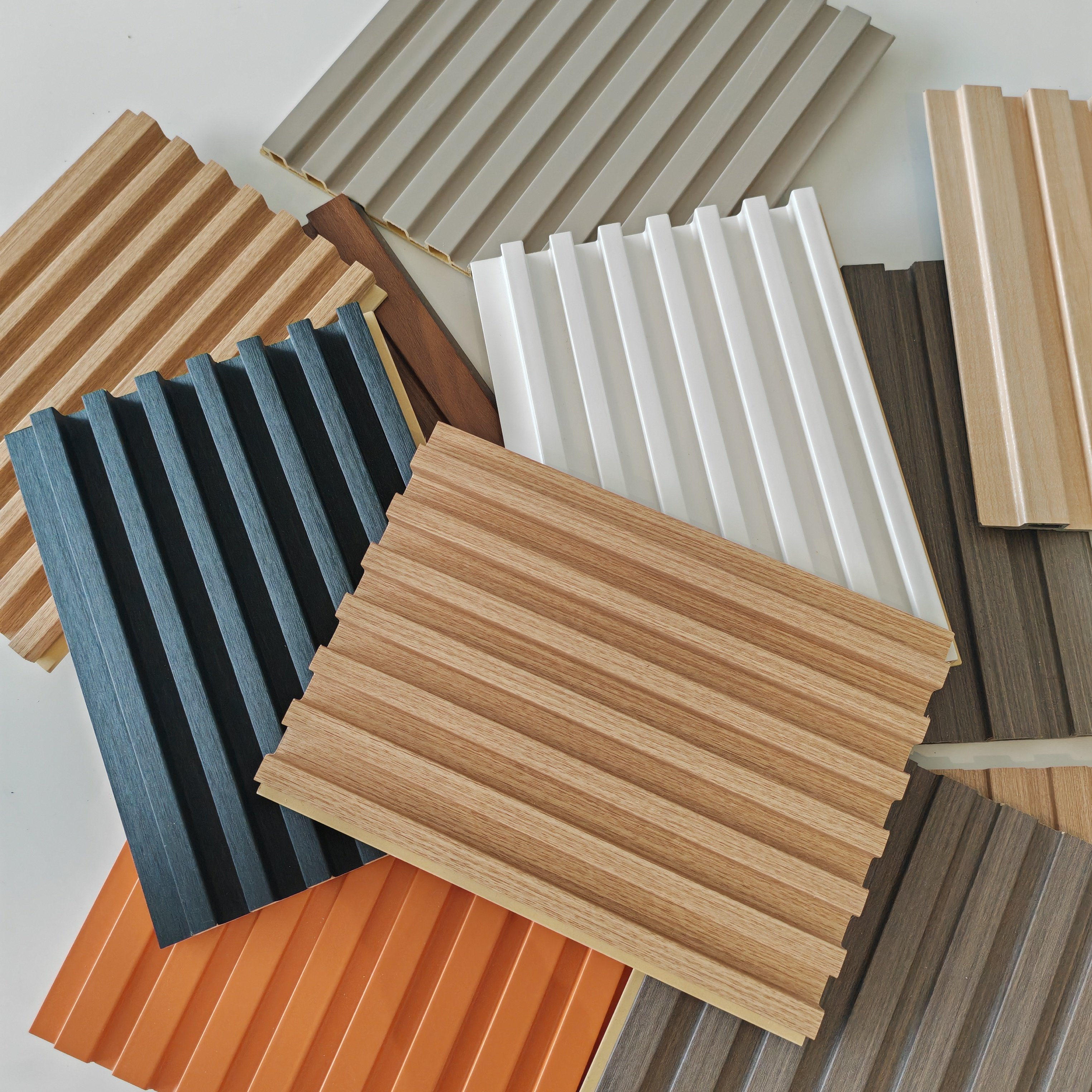 Safety Custom Grille Parapet Panels Hot Glue Coated Board Wall Decoration Bamboo Fiberboard Panels
