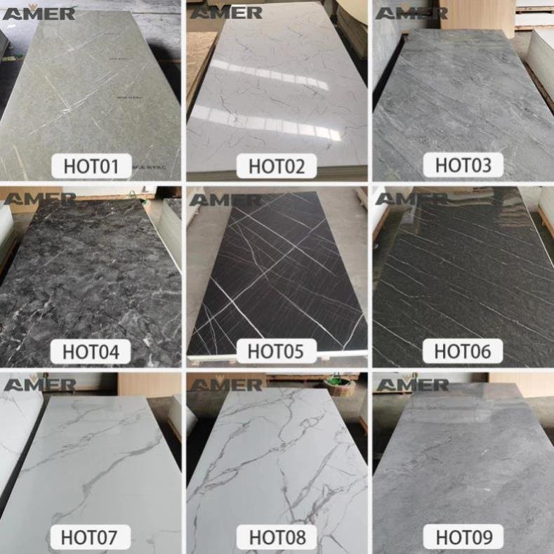 Rongke OEM Pvc Marble Alternative Uv Board Personalized Moisture Proof Rotproof Wall Stickers Home Decoration For Living Room