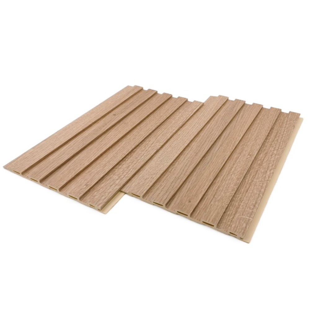 3D light luxury bamboo fiber TV background wall integrated wooden wall panel modern simple living room wall other panel