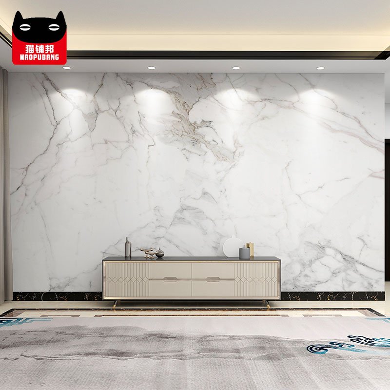 Household PVC Marble Bamboo Charcoal Board Interior Marble Wall Sheet Quick Delivery carbon crystal plate marble for wall