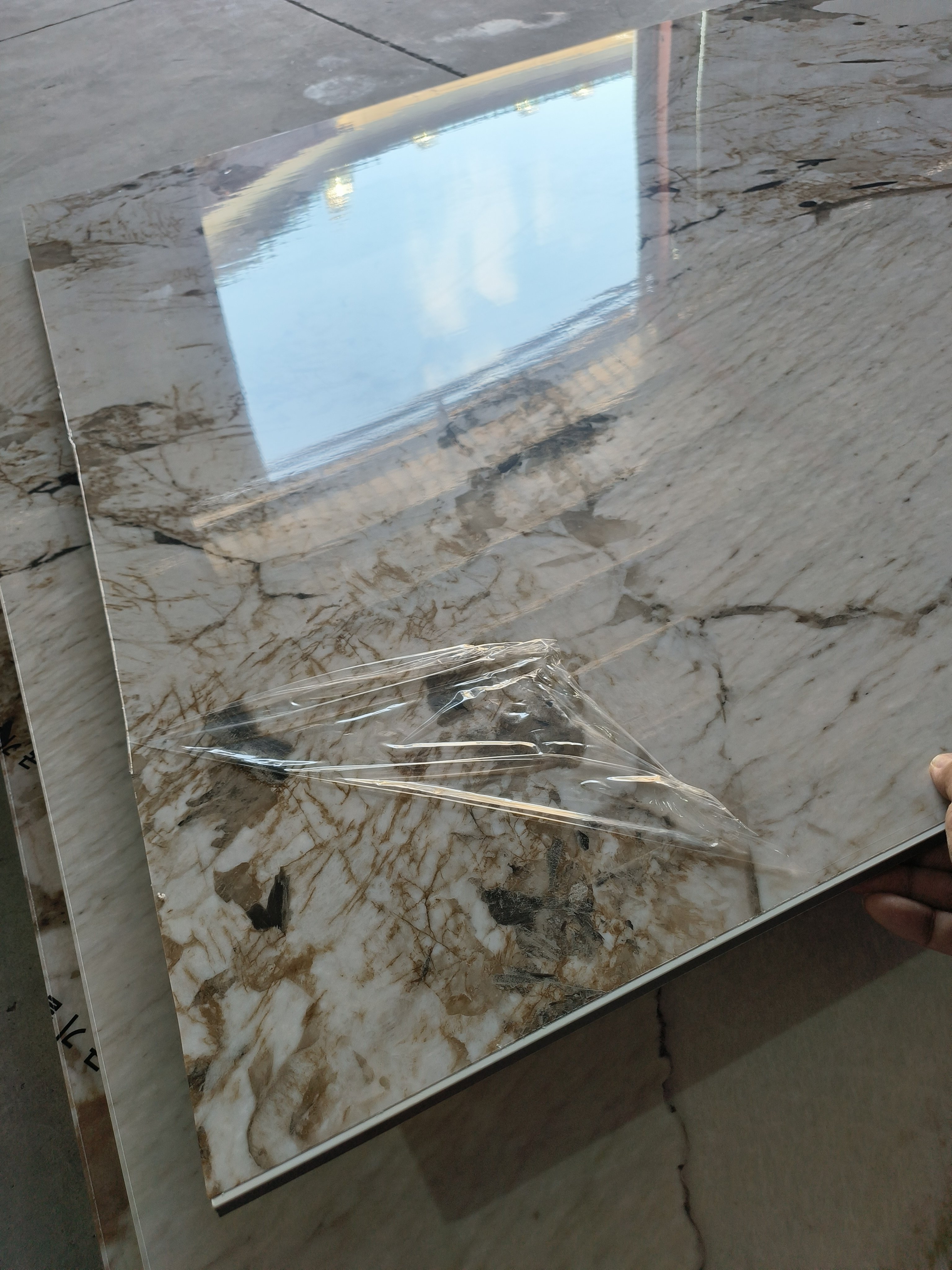 Household PVC Marble Bamboo Charcoal Board Interior Marble Wall Sheet Quick Delivery carbon crystal plate marble for wall