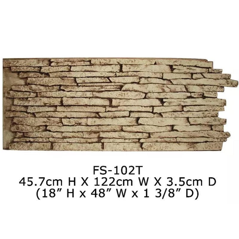 Wholesale Cheap Artificial Stone Veneer Wall Covering Faux Cultured Panel Board stone panel for House wall