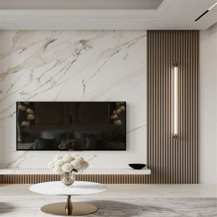 Eco Friendly Durable Quick Installation Spc Sheet UV Board Wall Panel Marble UV Panel