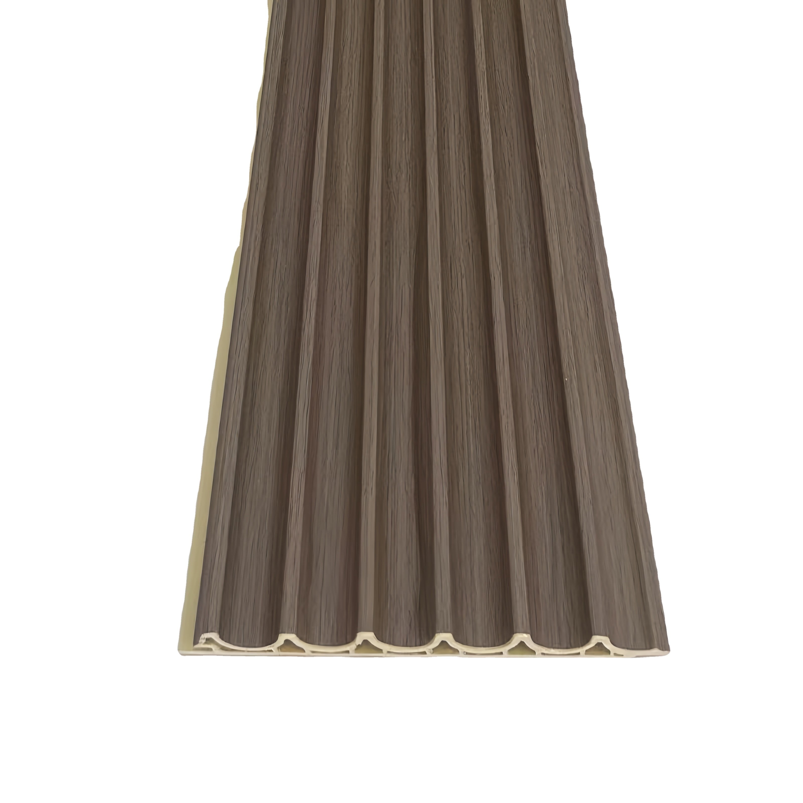 Waterproof Wood Plastic Composite Wall Panel WPC PVC Cladding Boards Interior Exterior Fluted Wall Panels Wpc Wall Panel