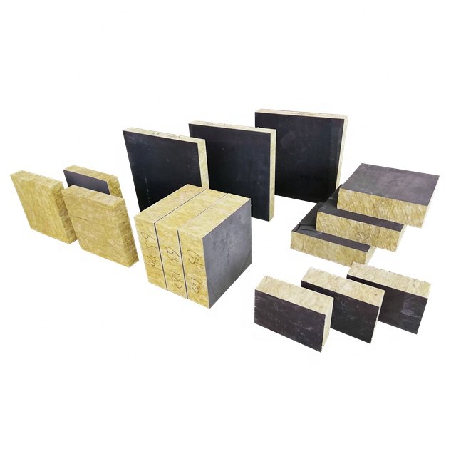 Cement mortar coated felt or aluminum foil facing Mineral/Rock wool insulation board construction insulation board