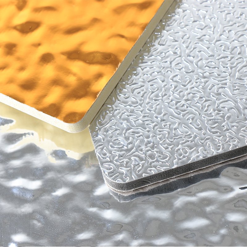 Bamboo Charcoal Wood Veneer Bamboo Wood Fiber Wood Veneer Panel Water Ripple Wall Board 3D Water Ripple Wall Panel