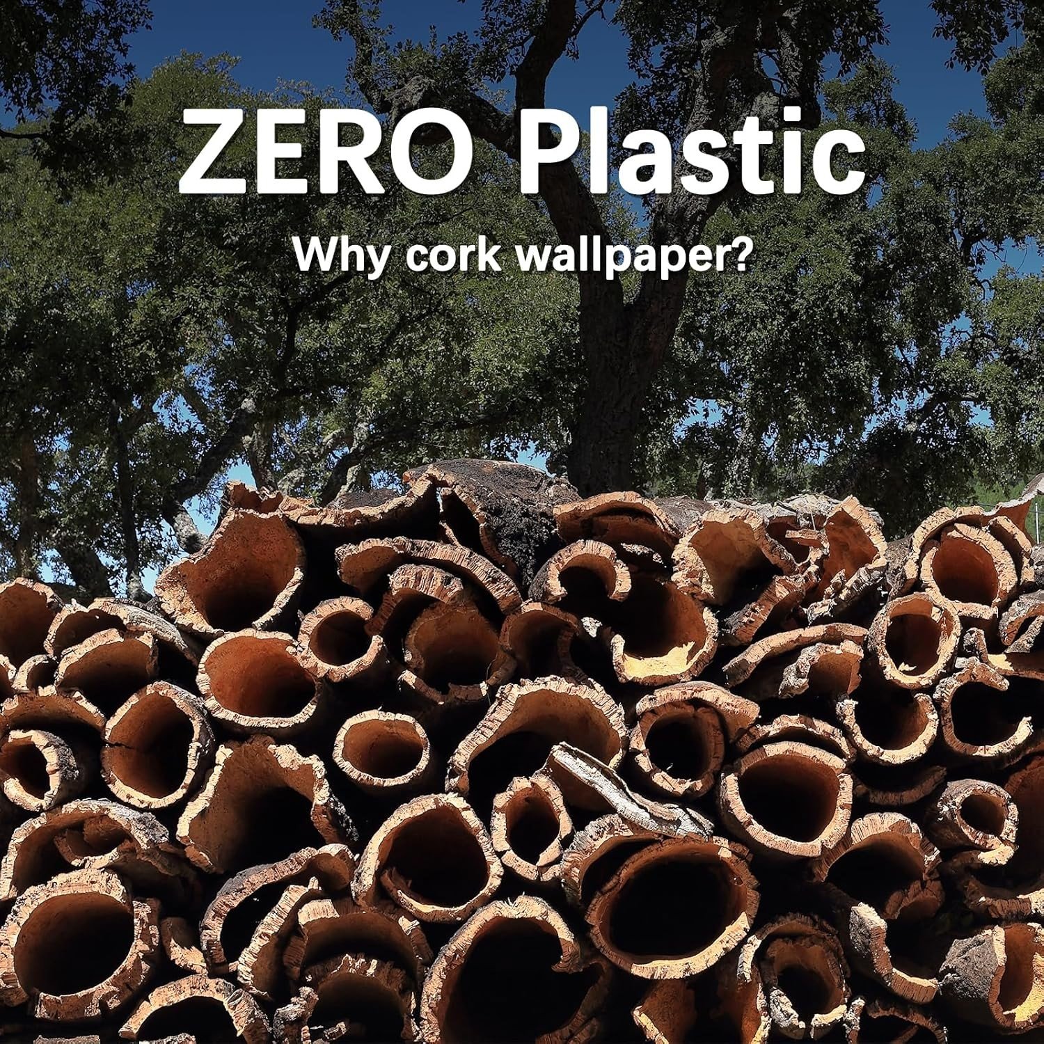 Waterproof Natural 100% Real Cork Unique Removable Texture And 3d Sense Home Decoration Cork Wallpaper