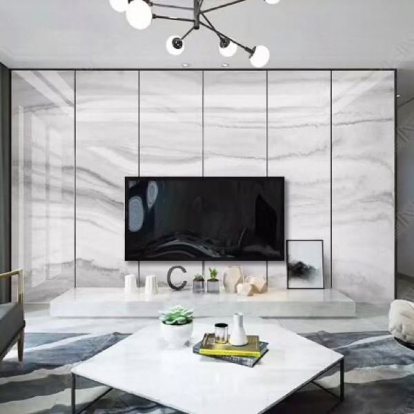 2023 Hot Manufacturer Direct Sale carbon rock bord Look Wall Plate 5mm/8mm Bamboo Fiber Solid Wallboard carbon rock board marble