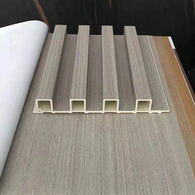 Bamboo Fiber Hollow Grille Board Concave And Convex Groove Background Decorative Board Wall Panels