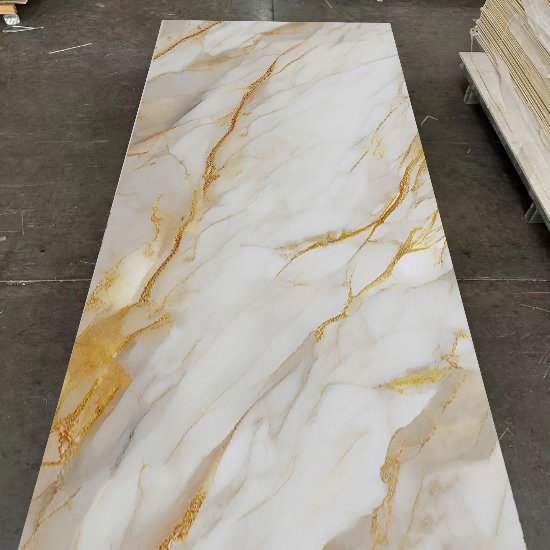 High grade decorative marble board alternative PVC UV marble sheet uv coating pvc marble sheet wall panel